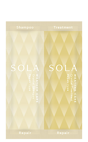 SOLA WEATHER CARE クリスタル リペアタイプ シャンプー&ヘアトリートメント 2ステップお試し